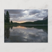 Zonsopkomst bij Swiftcurrent Lake II Briefkaart (Voorkant)