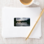 Zonsopkomst bij Swiftcurrent Lake II Etiket (Insitu)