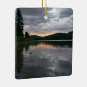 Zonsopkomst bij Swiftcurrent Lake II Keramisch Ornament (Rechts)