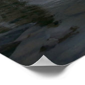 Zonsopkomst bij Swiftcurrent Lake II Poster (Hoek)