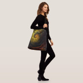 Zonsopkomst Bloemen Rode Abstract Kunst Kruis Lich Crossbody Tas (Op model)