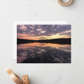 Zonsopkomst boven Beer Lake Notitiekaartje (Voorkant / Achterkant in situ)