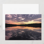 Zonsopkomst boven Beer Lake Notitiekaartje (Voorkant / Achterkant)