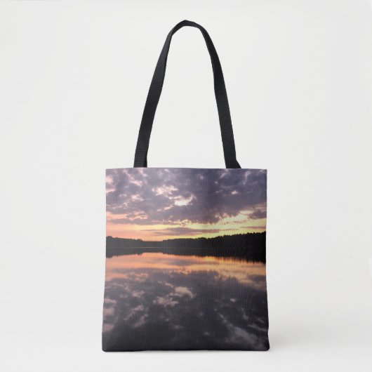 Zonsopkomst boven Beer Lake Tote Bag (Voorkant)