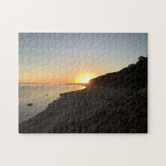 Zonsopkomst boven de Long Island Sound Legpuzzel (Horizontaal)