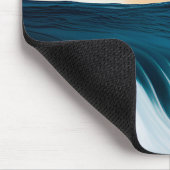 Zonsopkomst boven de oceaangolven muismat (Hoek)