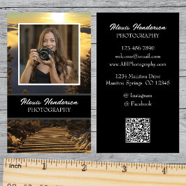 Zonsopkomst boven de wolken 1-foto wit script visitekaartje