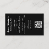 Zonsopkomst boven de wolken 1-foto wit script visitekaartje (Achterkant)