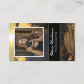 Zonsopkomst boven de wolken 1-foto wit script visitekaartje (Voorkant)