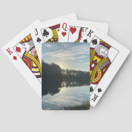 Zonsopkomst boven een meer van Georgia Pokerkaarten