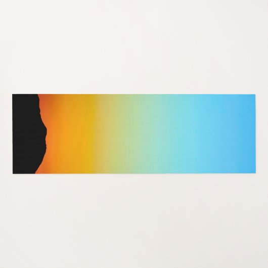 Zonsopkomst boven een ranch yogamat (Achterkant (horizontaal))