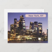 Zonsopkomst boven Manhattan vanaf Hudson River Briefkaart (Voorkant / Achterkant)