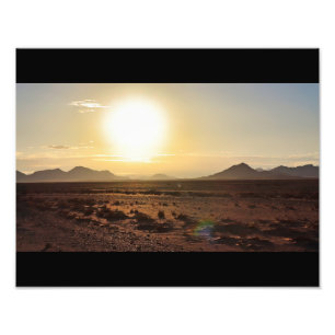 Zonsopkomst boven Namib Desert Fotovergroting Foto Afdruk
