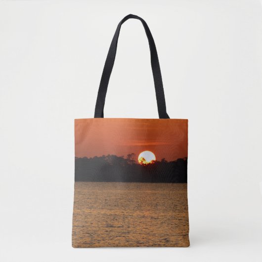 Zonsopkomst boven Perdido Bay Tote Bag (Voorkant)