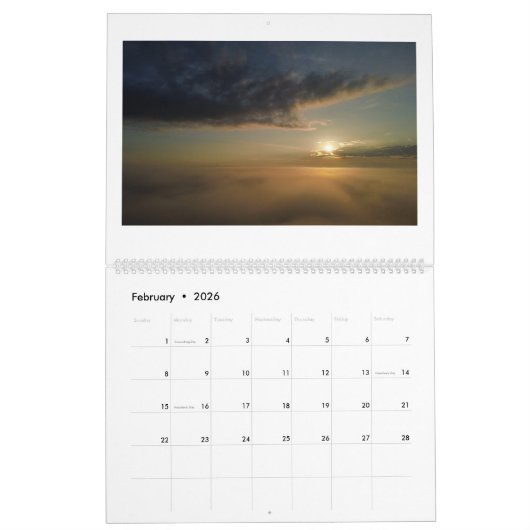 Zonsopkomst en Zonsondergangen 2024 Kalender (Feb 2026)