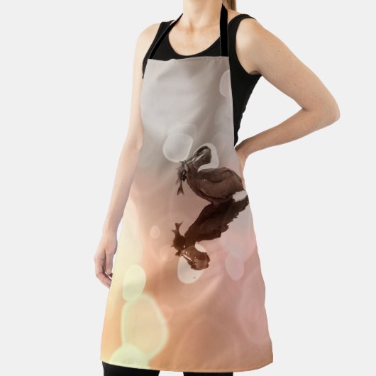 Zonsopkomst Grote Blauwe Heron Reflectie Visser Vi Schort (Insitu)