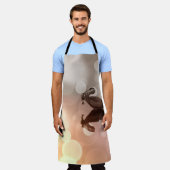 Zonsopkomst Grote Blauwe Heron Reflectie Visser Vi Schort (Gedragen)