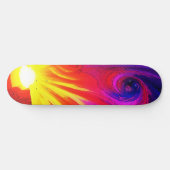 Zonsopkomst in het multiversum persoonlijk skateboard (Horizontaal)