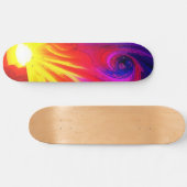 Zonsopkomst in het multiversum persoonlijk skateboard (Horizontaal)