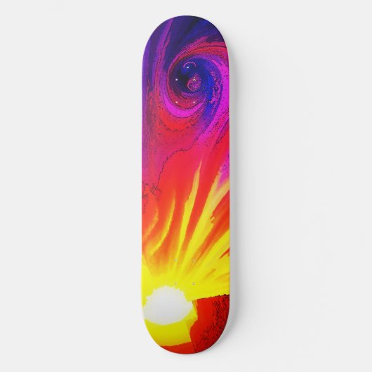 Zonsopkomst in het multiversum persoonlijk skateboard (Voorkant)