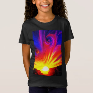 Zonsopkomst in het multiversum t-shirt