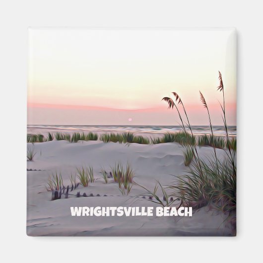 Zonsopkomst in juli, Wrightsville Beach Magneet (Voorkant)