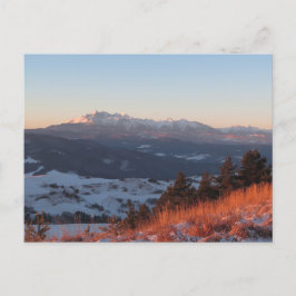 Zonsopkomst in Pieniny Briefkaart