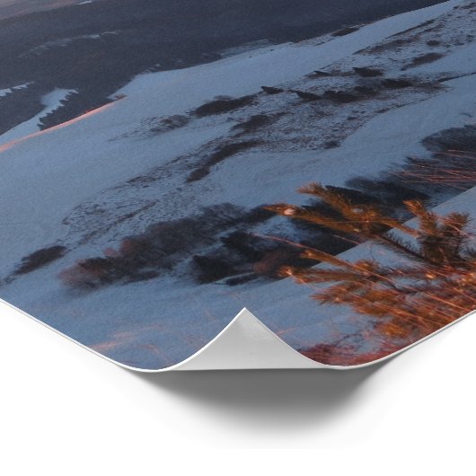 Zonsopkomst in Pieniny Poster (Hoek)