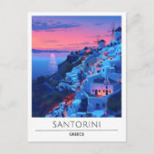 Zonsopkomst in Santorini Griekenland Reizen Briefkaart (Voorkant)
