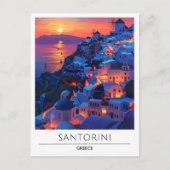 Zonsopkomst in Santorini Griekenland Reizen Briefkaart (Voorkant)