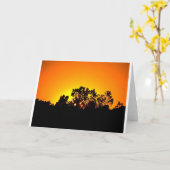 Zonsopkomst Kaart (Gele Bloem)