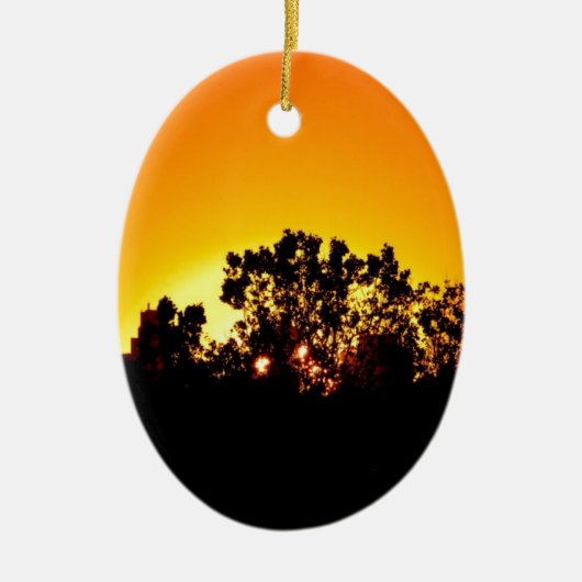 Zonsopkomst Keramisch Ornament (Voorkant)