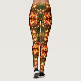 Zonsopkomst Kerstmis Lichten Helder Patroon 12 Leggings