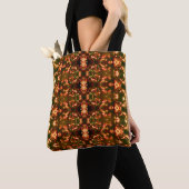Zonsopkomst Kerstmis Lichten Patroon 8 Helder Medi Tote Bag (Dichtbij)
