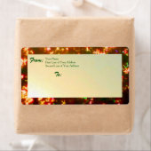 Zonsopkomst Kerstverlichting Foto 1, Versie 2 Etiket (Insitu)