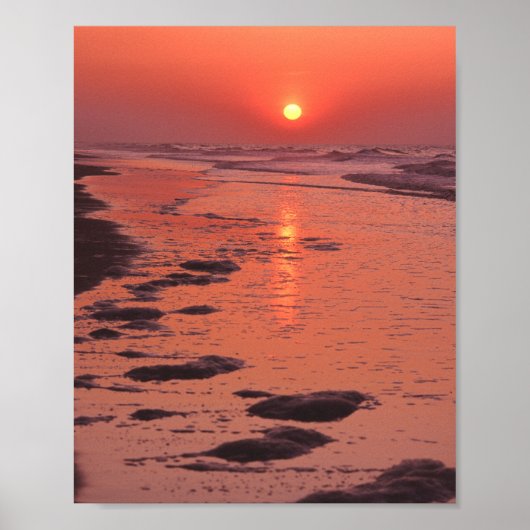 Zonsopkomst, laag tij poster (Voorkant)