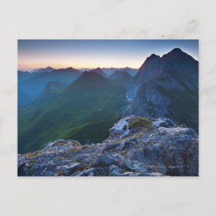 Zonsopkomst op de Falschkogel, in de lechtaler 6 Briefkaart