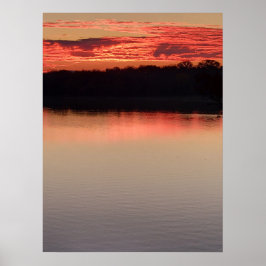 Zonsopkomst op het Koronismeer Poster