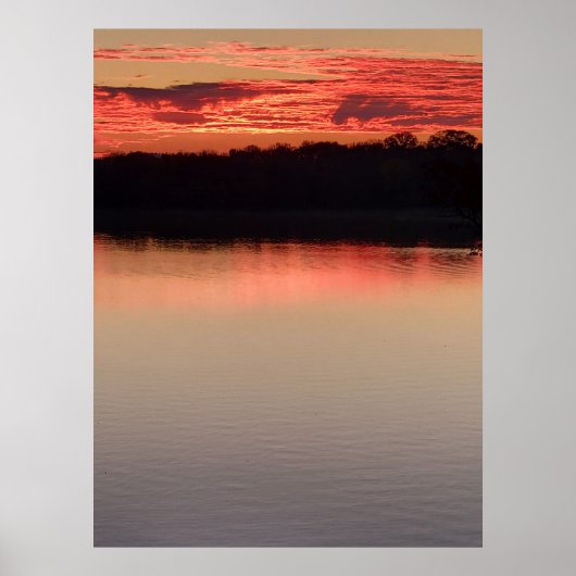 Zonsopkomst op het Koronismeer Poster (Voorkant)