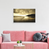 Zonsopkomst op het strand canvas afdruk (Insitu (Woonkamer))