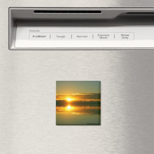 Zonsopkomst op Lake Yellowstone Magneet (Insitu (Vaatwasser))