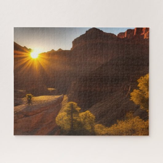 Zonsopkomst over een Canyon puzzel Legpuzzel (Horizontaal)