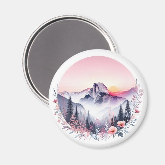 Zonsopkomst over halve koepel magneet (Voorkant / Achterkant)