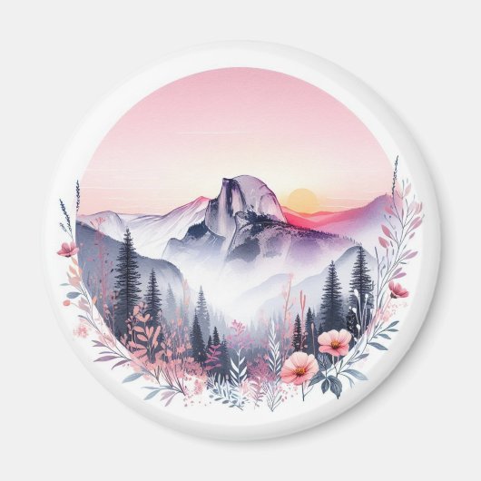 Zonsopkomst over halve koepel magneet (Voorkant)