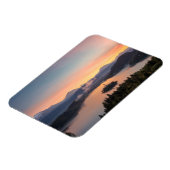 Zonsopkomst over het meer Bled rechthoekige magnee Magneet (Linkerzijde)