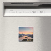 Zonsopkomst over Lake Bled tekstmagneet Magneet (Insitu (Vaatwasser))