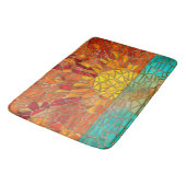 Zonsopkomst over zee mozaïek kunst badmat (Gekanteld)