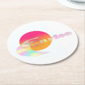 Zonsopkomst Ronde Kartonnen Onderzetter (Gebogen)