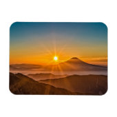 Zonsopkomst tussen de heuvels magneet (Horizontaal)
