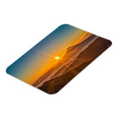 Zonsopkomst tussen de heuvels magneet (Linkerzijde)